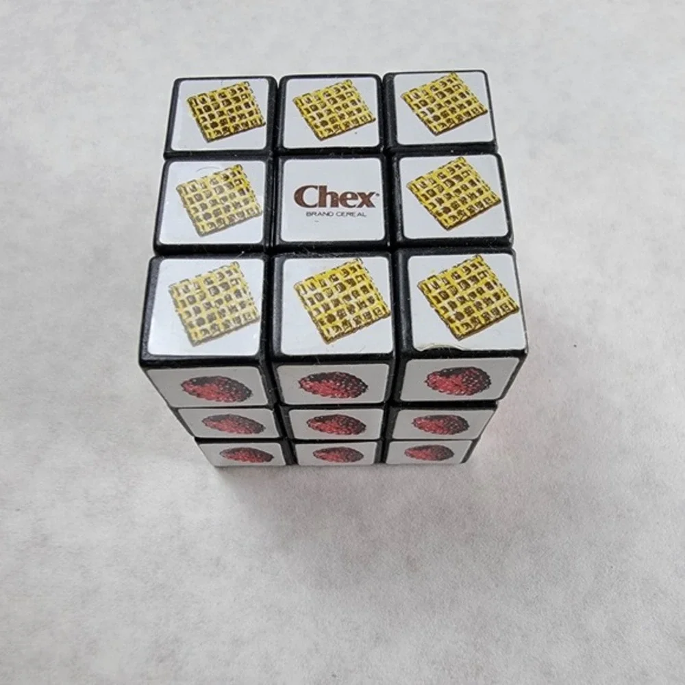 Vintage 1980s Chex Cereal Rubik's Cube Rubix Ralston Premium Promo with Box‎